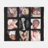 Modern | Eerste Moederdag | Foto Collage Fleece Deken (Voorkant (Horizontaal))