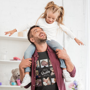 Modern Eerste vaderdag Foto-collage T-Shirt