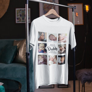 Modern   Eerste Vaderdag   Fotocollage T-shirt