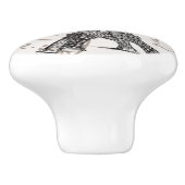 MODERN  EIFFEL TOWER KERAMISCHE KNOP (Zijkant)