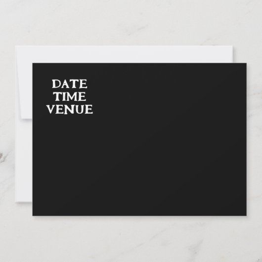 Modern eigentijds huis feest kaart (Achterkant)