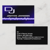 Modern Electric Professional DJ Visitekaartje (Voorkant / Achterkant)