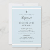 Modern Elegance Boys Baptisme Kaart (Voorkant)