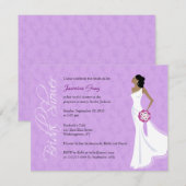 Modern Elegance Bridal Shower Invitation Kaart (Voorkant / Achterkant)