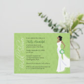 Modern Elegance Bridal Shower Kaart (Staand voorkant)