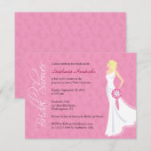 Modern Elegance Bridal Shower Kaart (Voorkant / Achterkant)