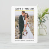 Modern Elegance Love and Bedankt Wedding (Staand voorkant)