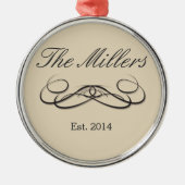 Modern Elegance Metalen Ornament (Voorkant)