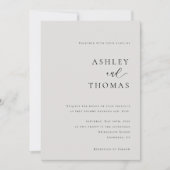 Modern Elegance Photo Wedding Kaart (Voorkant)