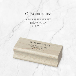 Modern Elegance Pure. Minimale standaard. Adres 05 Rubberstempel
