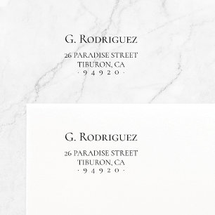 Modern Elegance Pure. Minimale standaard. Adres 05 Zelfinktende Stempel