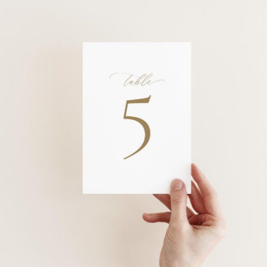 Modern Elegance Trouwtafel Nummer Kaart
