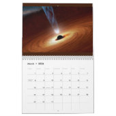 Modern elegant 12 maanden ruimtelandschap voor scr kalender (Mar 2026)