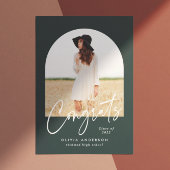 Modern elegant 1 groen afstuderen voor fototypogra