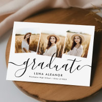 Modern Elegant 4 Photo Collage Script Afstuderen