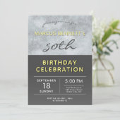 Modern Elegant 50e verjaardag Kaart (Staand voorkant)