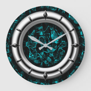 Modern, elegant, abstract, decoratief, klok