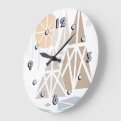 Modern, elegant, abstract, decoratief, klok (Hoek)