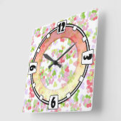 Modern, elegant, abstract, decoratief, klok (Hoek)