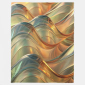 Modern Elegant Abstract Flow Artistic Fleece Deken (Voorkant)