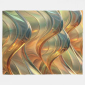 Modern Elegant Abstract Flow Artistic Fleece Deken (Voorkant (Horizontaal))