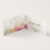 Modern Elegant Abstract Sjabloon Handschrift Cool Visitekaartjes (Binnen)