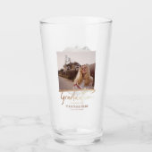 Modern Elegant Afstuderen 2 Foto's voor bier Glas (Voorkant)