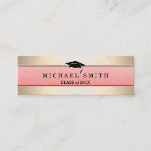 Modern Elegant Afstuderen Name Card Contactkaartje