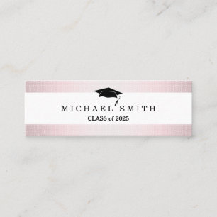 Modern Elegant Afstuderen Name Card Contactkaartje
