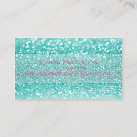 Modern Elegant Bakkerij Gereedschap Bokeh Visitekaartje (Achterkant)