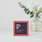 Modern Elegant Beauty Mode Coupon (Staand voorkant)