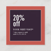 Modern Elegant Beauty Mode Coupon (Voorkant)