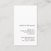 Modern Elegant Beauty Salon First Time Kortingskaartje (Achterkant)