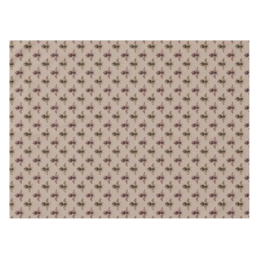 Modern Elegant Bee Pattern Tafelkleed (Voorkant (Horizontaal))