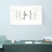 Modern Elegant Black and White Wedding Spandoek (Beurs)