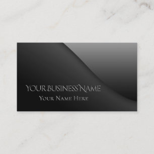 Modern Elegant Black Embossed Corporate Business Visitekaartje