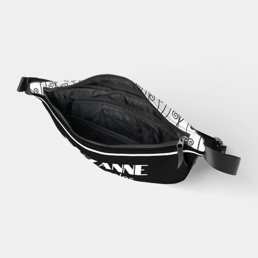 Modern Elegant Black en White Heuptasje (Open)