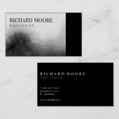 Modern Elegant Black en White Landscape Abstract Visitekaartje (Voorkant / Achterkant)
