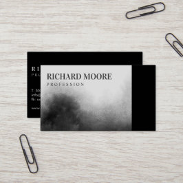 Modern Elegant Black en White Landscape Abstract Visitekaartje