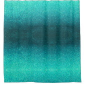 Modern Elegant Black Glitter Ombre Summer Beach Douchegordijn (Voorkant)