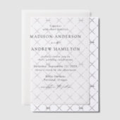 Modern Elegant Black Script Wedding Vellum Uitnodigingen (Offset (Uitnodiging))