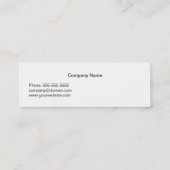 Modern Elegant Black White CircuitBoard Consultant Mini Visitekaartje (Achterkant)