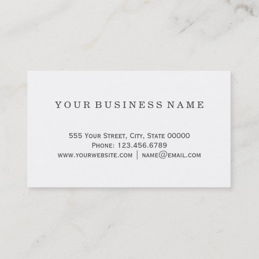 Modern Elegant Black White en Gold Floral Pattern Visitekaartje (Achterkant)