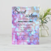 Modern, elegant blauw Paars sparen de datum Save The Date (Staand voorkant)