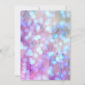 Modern, elegant blauw Paars sparen de datum Save The Date (Achterkant)