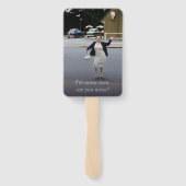 Modern Elegant Bloemen Waterverf Pensioen Partij Handwaaier (Achterkant)