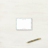 Modern Elegant Botanical Personalized Sticky Post-it® Notes (Op bureau)
