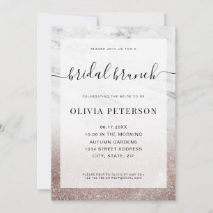 Modern Elegant Bridal Shower Invitation Kaart