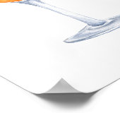 Modern Elegant | Bruids Mimosa Bar Teken Poster (Hoek)