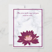 Modern Elegant, Burgundy Pink Marble Save The Date (Achterkant)